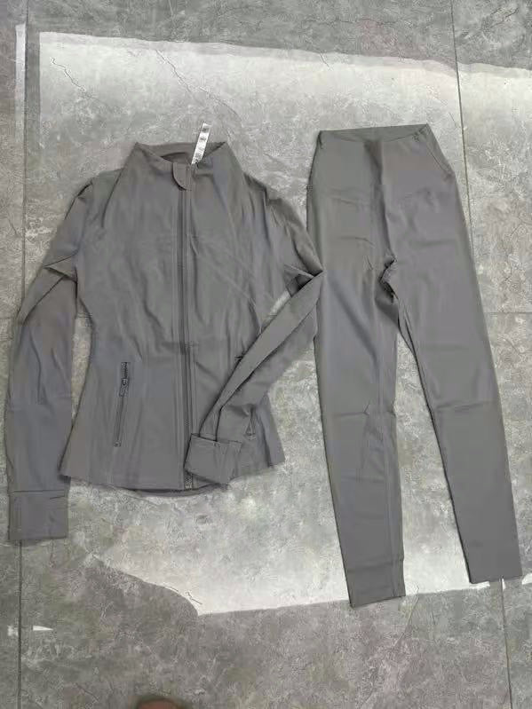 Lulu 2-Piece Activewear Set (Sports Jacket +High-Performance Leggings)
