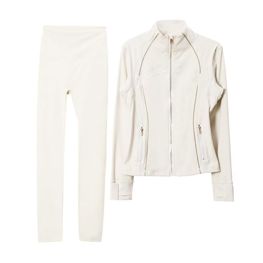 Lulu 2-Piece Activewear Set (Sports Jacket +High-Performance Leggings)