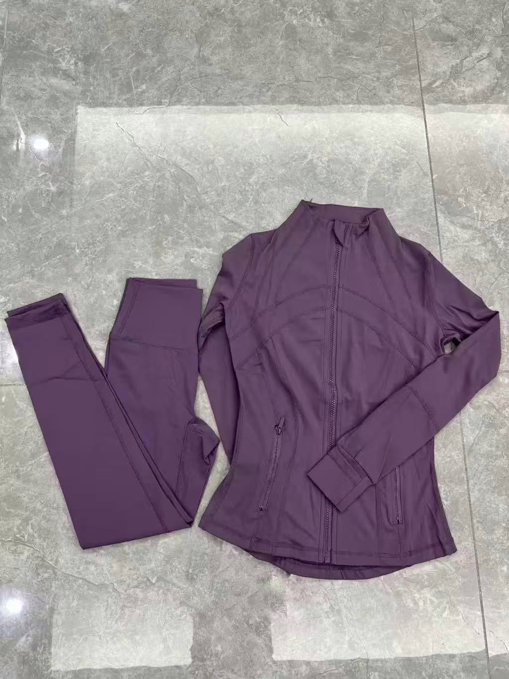 Lulu 2-Piece Activewear Set (Sports Jacket +High-Performance Leggings)