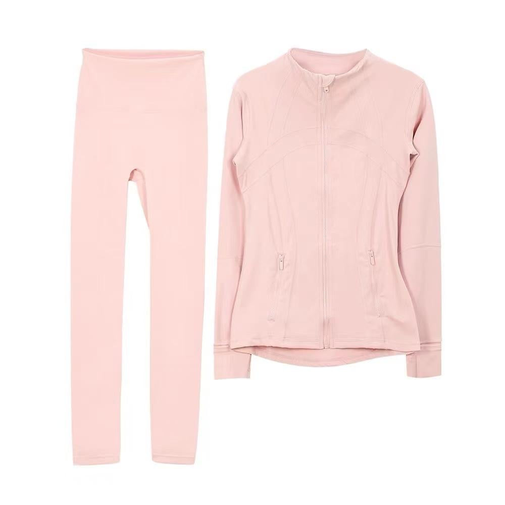 Lulu 2-Piece Activewear Set (Sports Jacket +High-Performance Leggings)