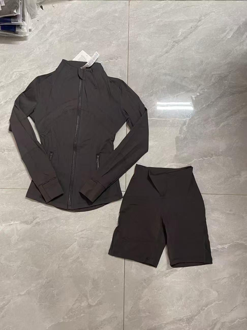 Luxury Performance Activewear Set – Jacket & Sports Fit Shorts