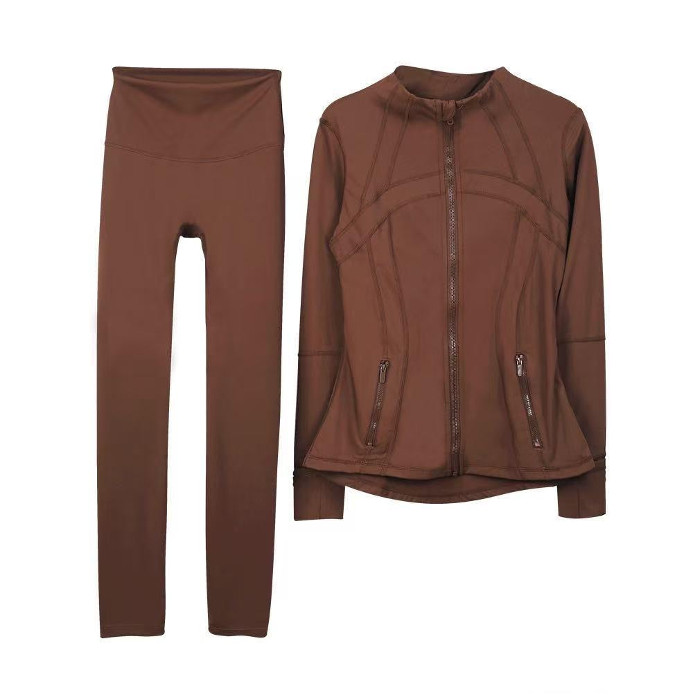 Lulu 2-Piece Activewear Set (Sports Jacket +High-Performance Leggings)