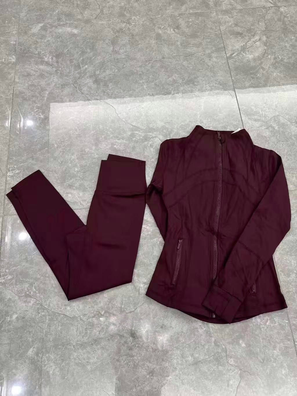 Lulu 2-Piece Activewear Set (Sports Jacket +High-Performance Leggings)