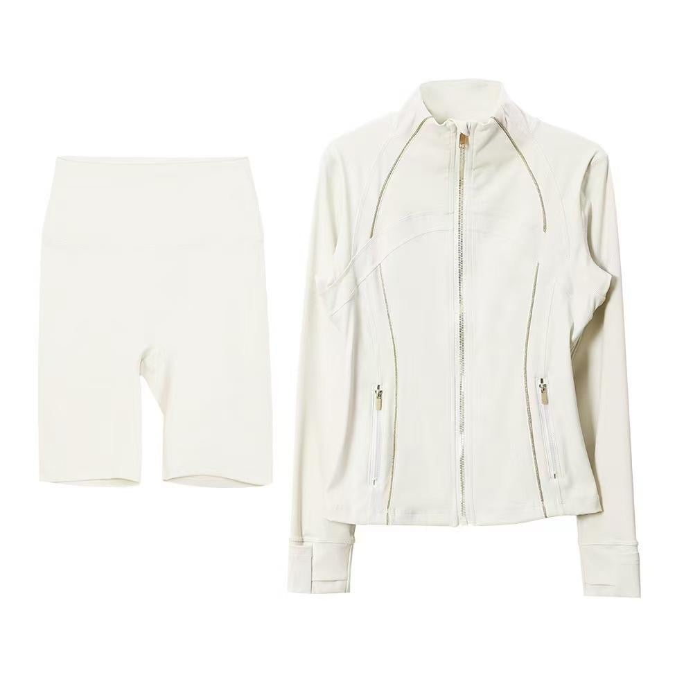 Luxury Performance Activewear Set – Jacket & Sports Fit Shorts