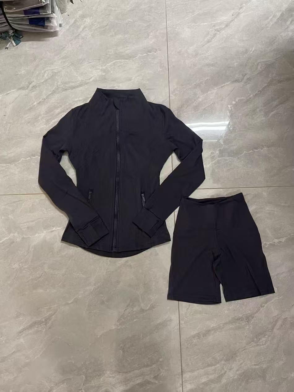 Luxury Performance Activewear Set – Jacket & Sports Fit Shorts