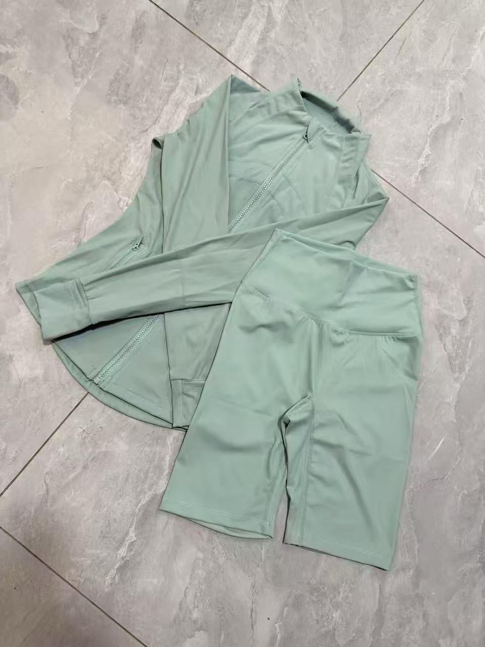 Luxury Performance Activewear Set – Jacket & Sports Fit Shorts