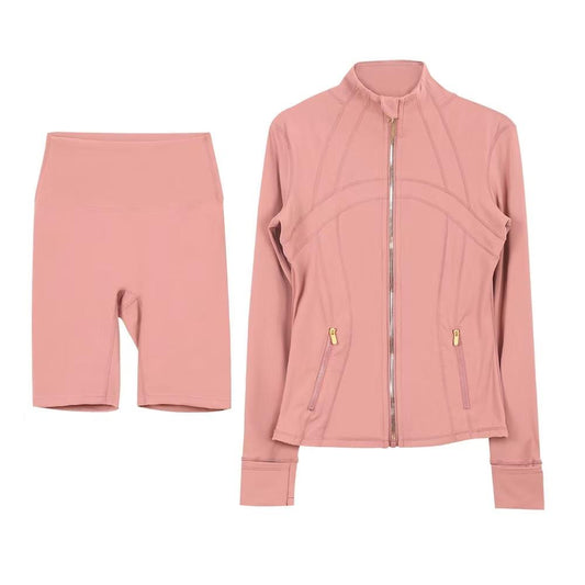 Luxury Performance Activewear Set – Jacket & Sports Fit Shorts