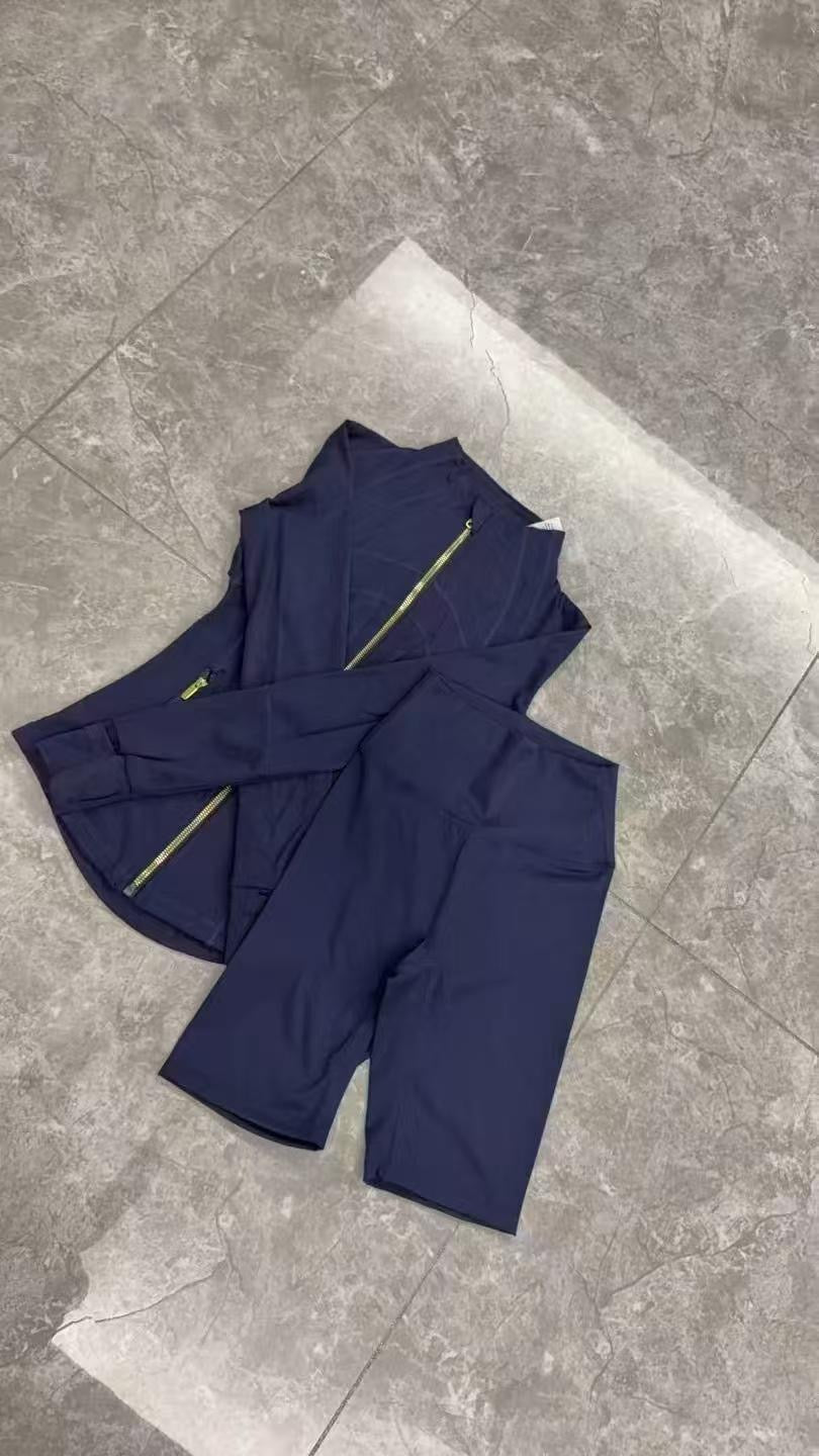 Luxury Performance Activewear Set – Jacket & Sports Fit Shorts