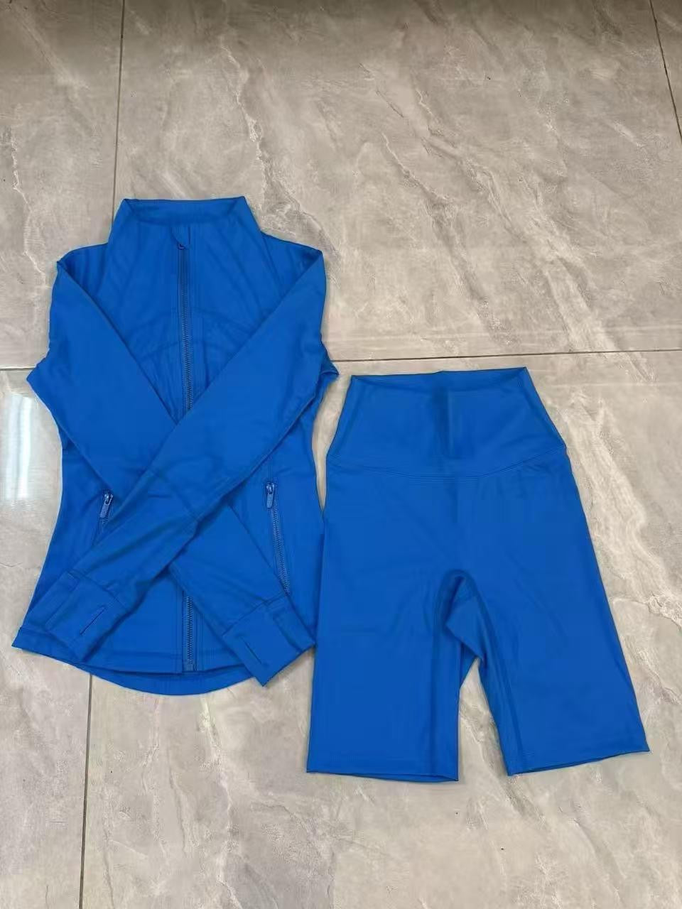 Luxury Performance Activewear Set – Jacket & Sports Fit Shorts