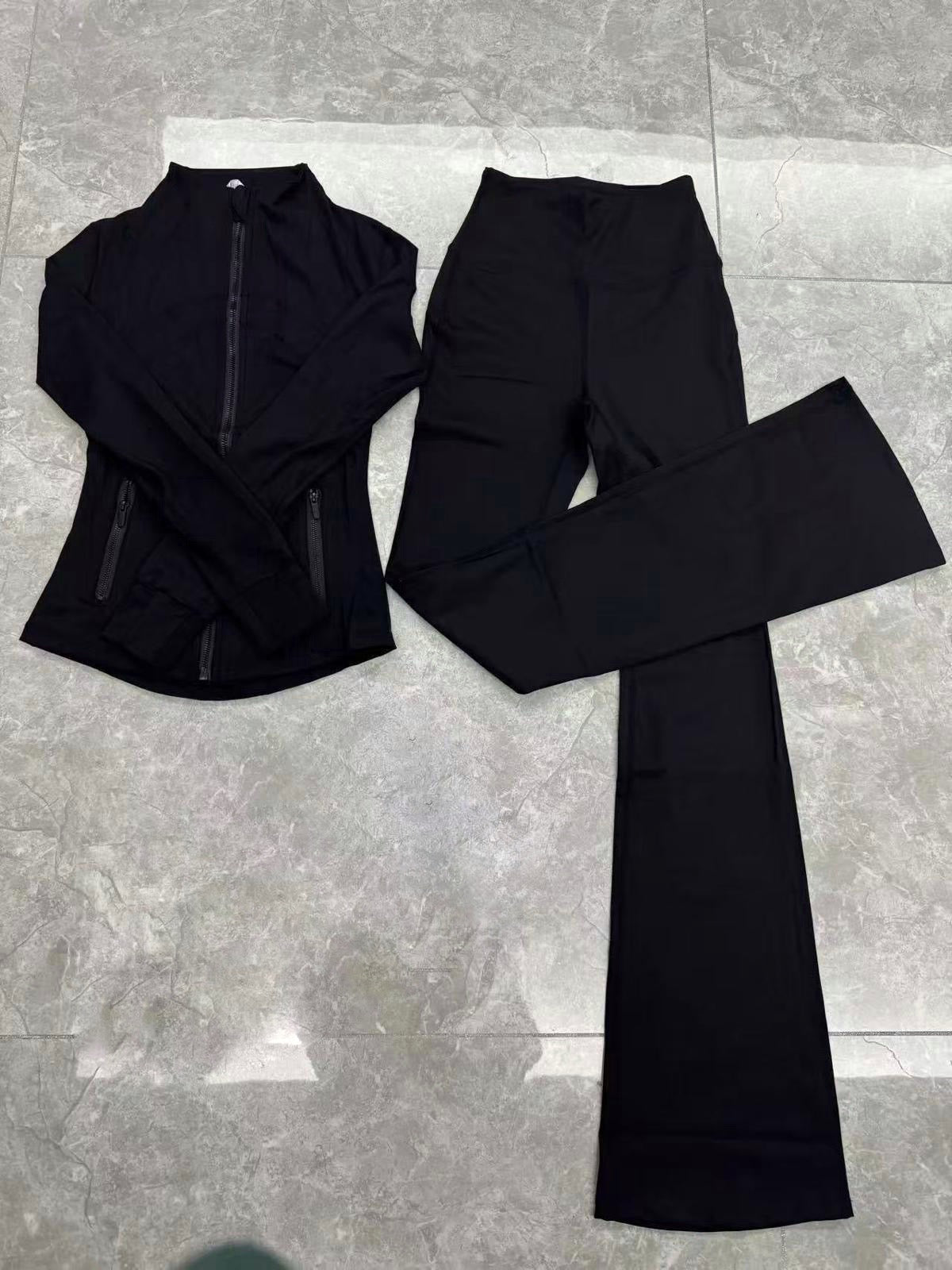 Lulu Flare Legging Active Set (Jacket + Flare Leggings)