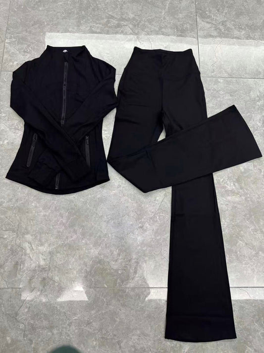 Lulu Flare Legging Active Set (Jacket + Flare Leggings)