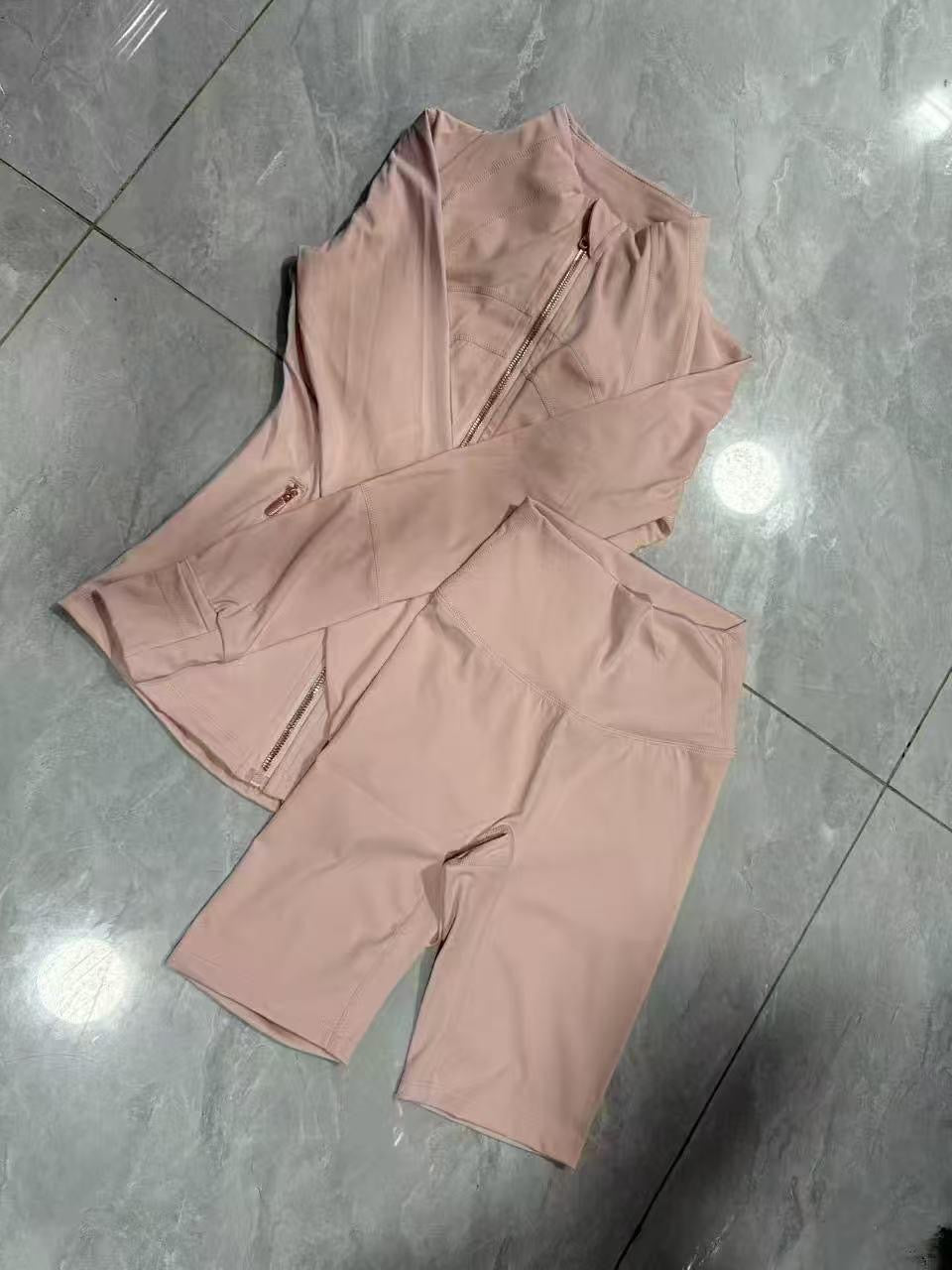 Luxury Performance Activewear Set – Jacket & Sports Fit Shorts