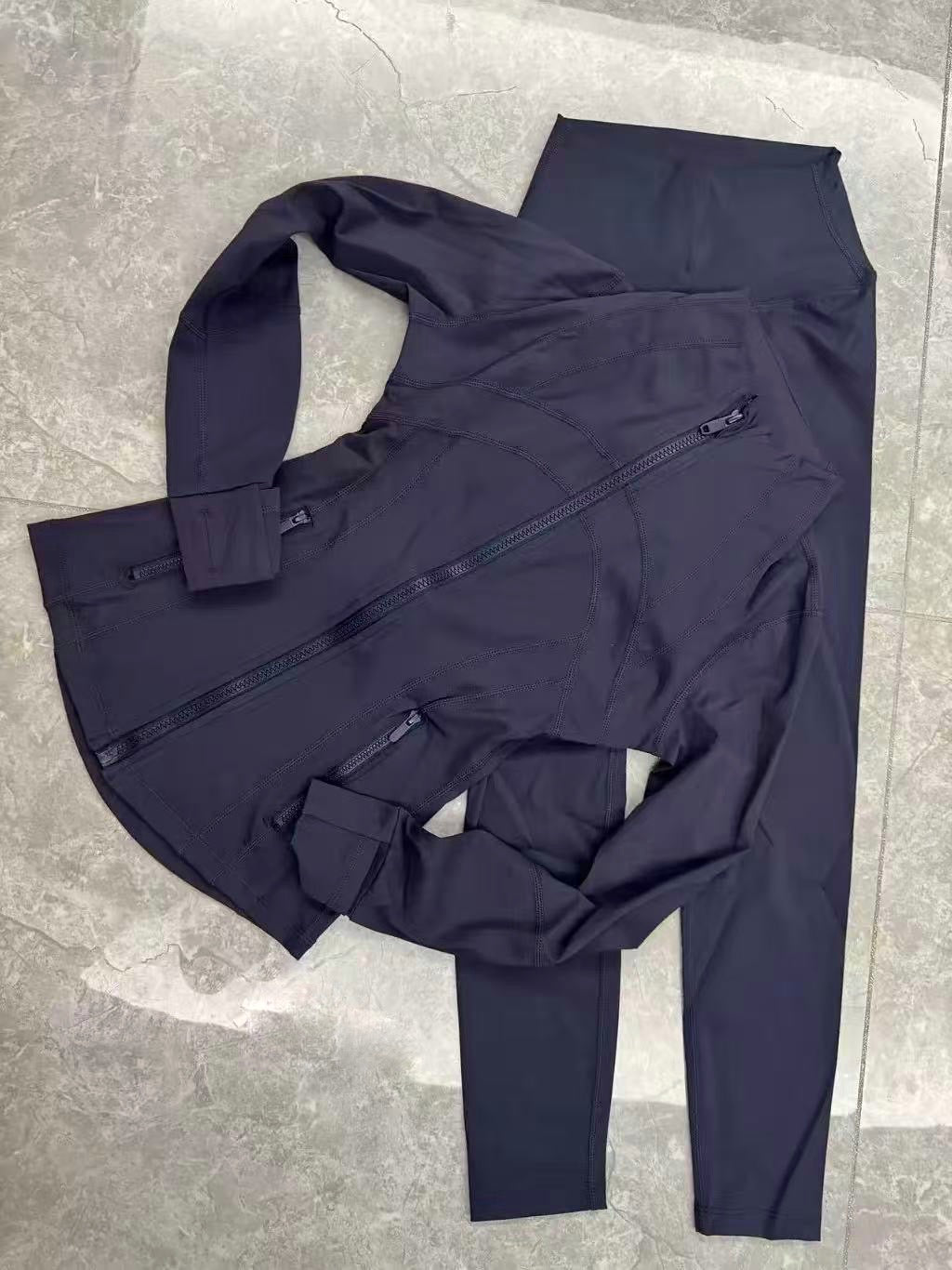 Lulu 2-Piece Activewear Set (Sports Jacket +High-Performance Leggings)