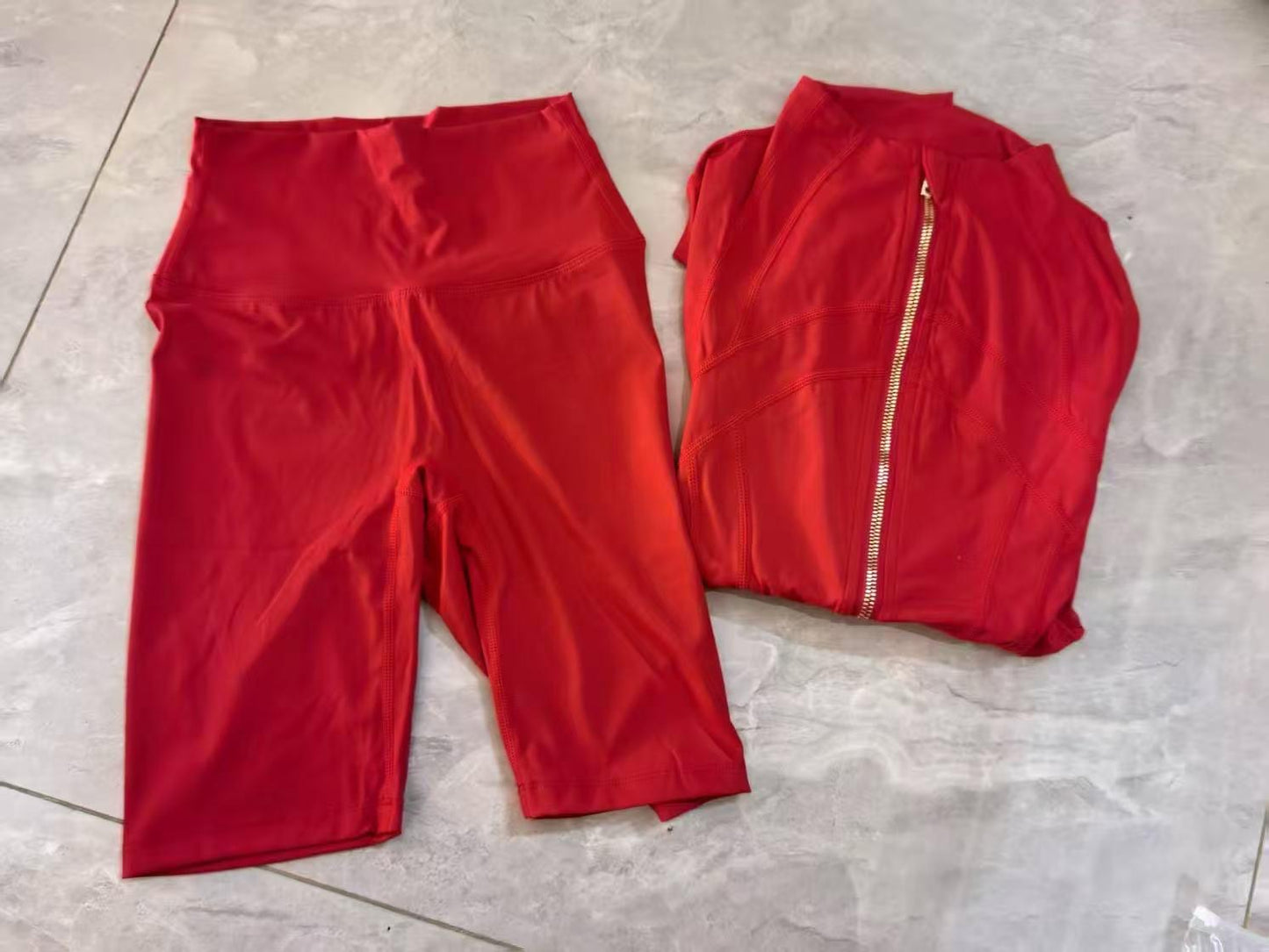 Luxury Performance Activewear Set – Jacket & Sports Fit Shorts