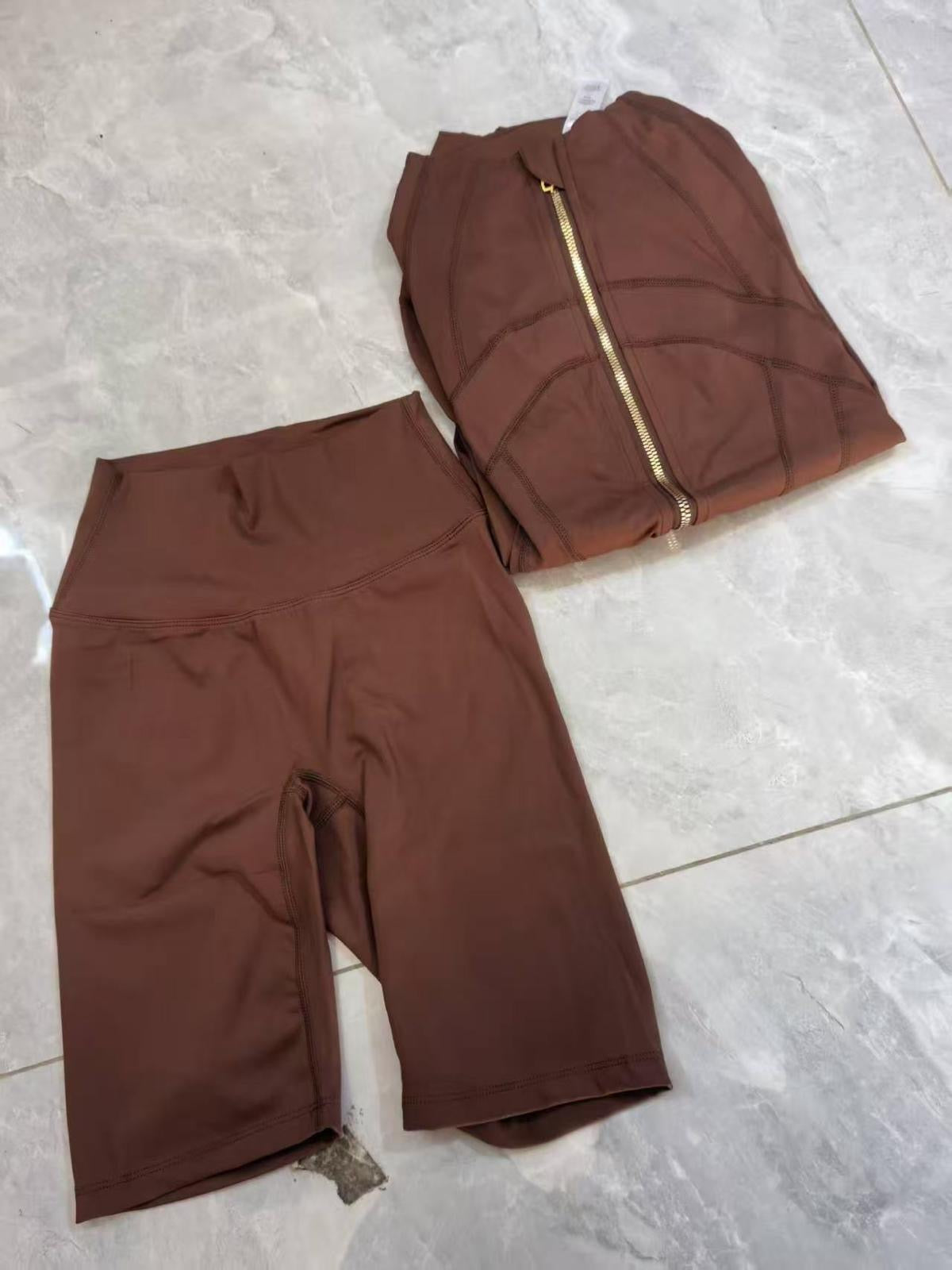 Luxury Performance Activewear Set – Jacket & Sports Fit Shorts